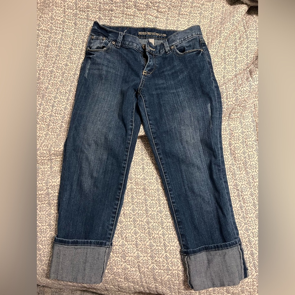 Mossimo Y2K Cuffed Denim Capris
